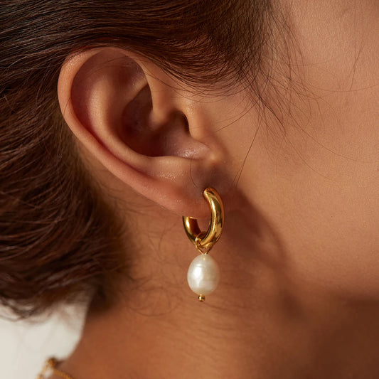 Elegant Pearl Drop Earrings