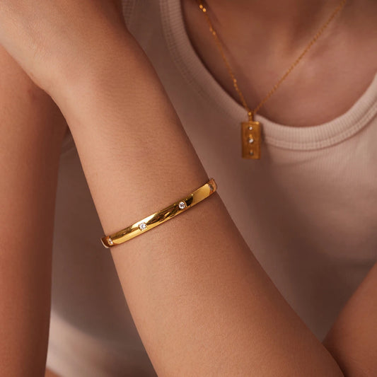 Cascading Gold Bracelet