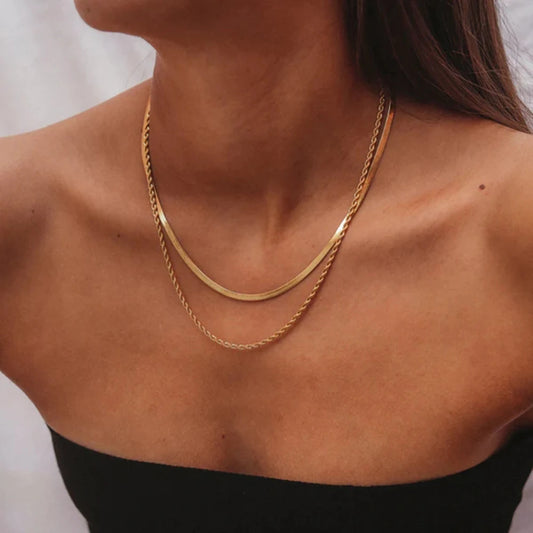 Sleek Symphony Chain Necklace