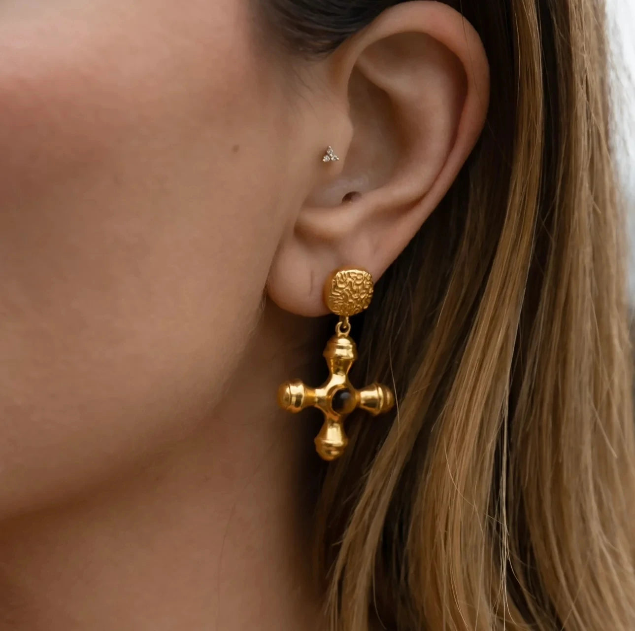 Divine Cross Earrings