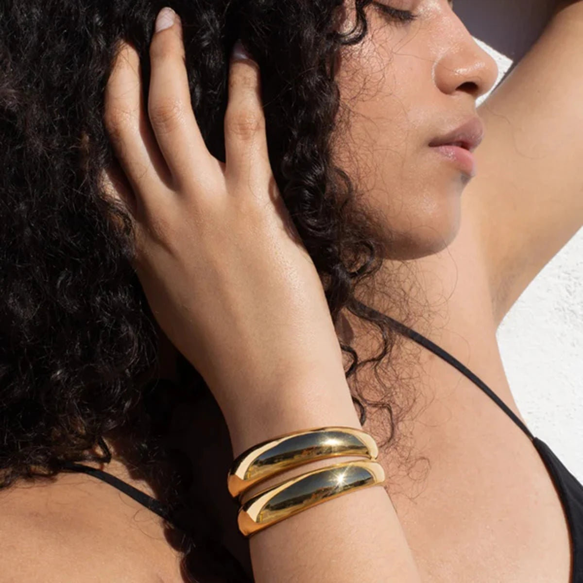 Serenity Gold Cuff Bracelet