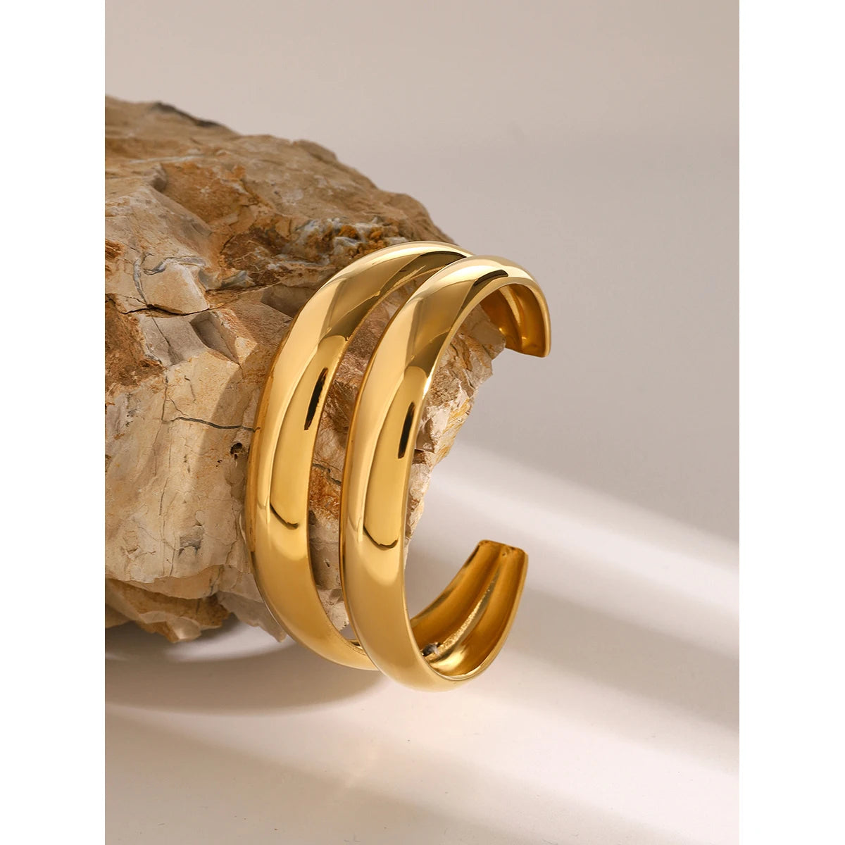 Serenity Gold Cuff Bracelet