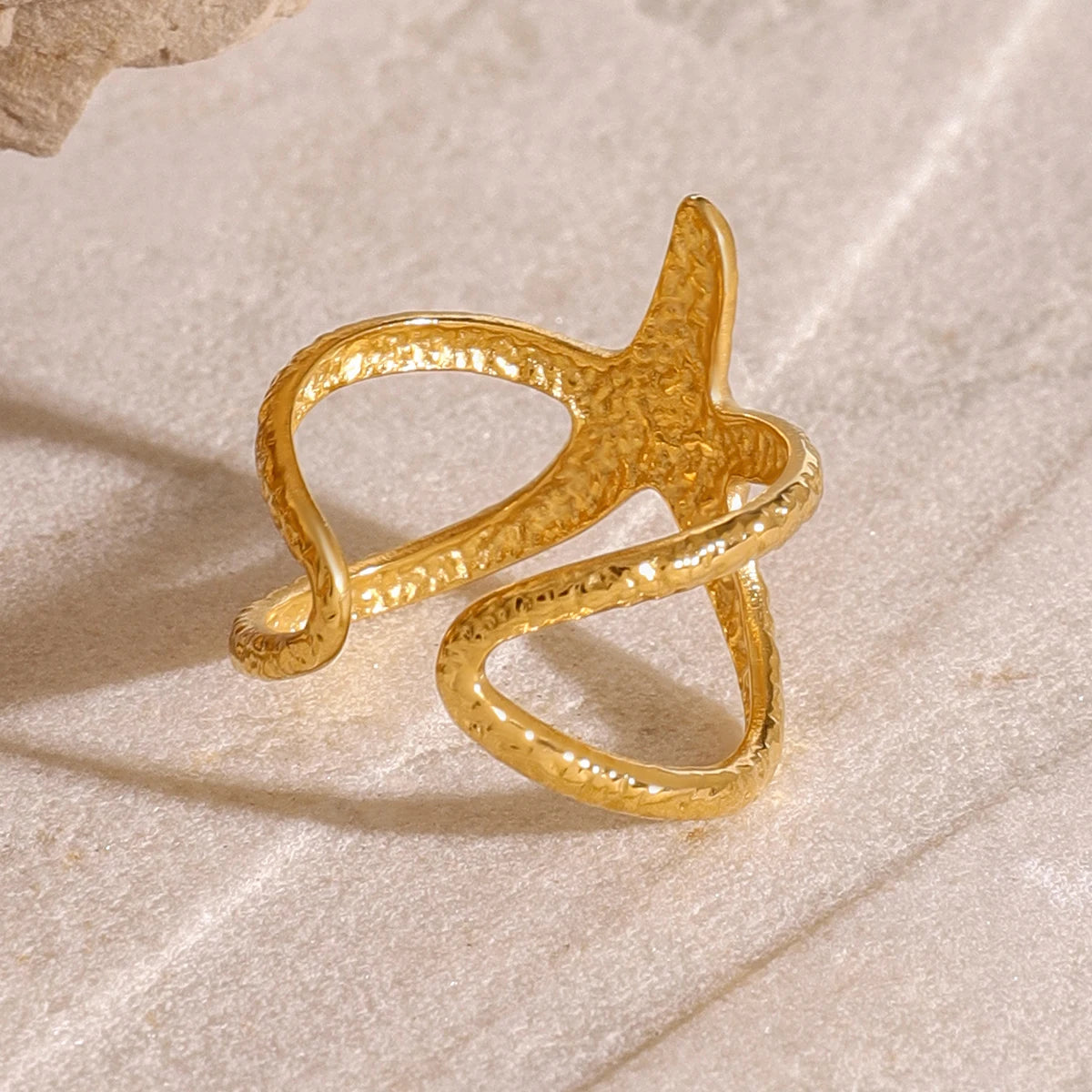 Tidal Starfish Ring - Open