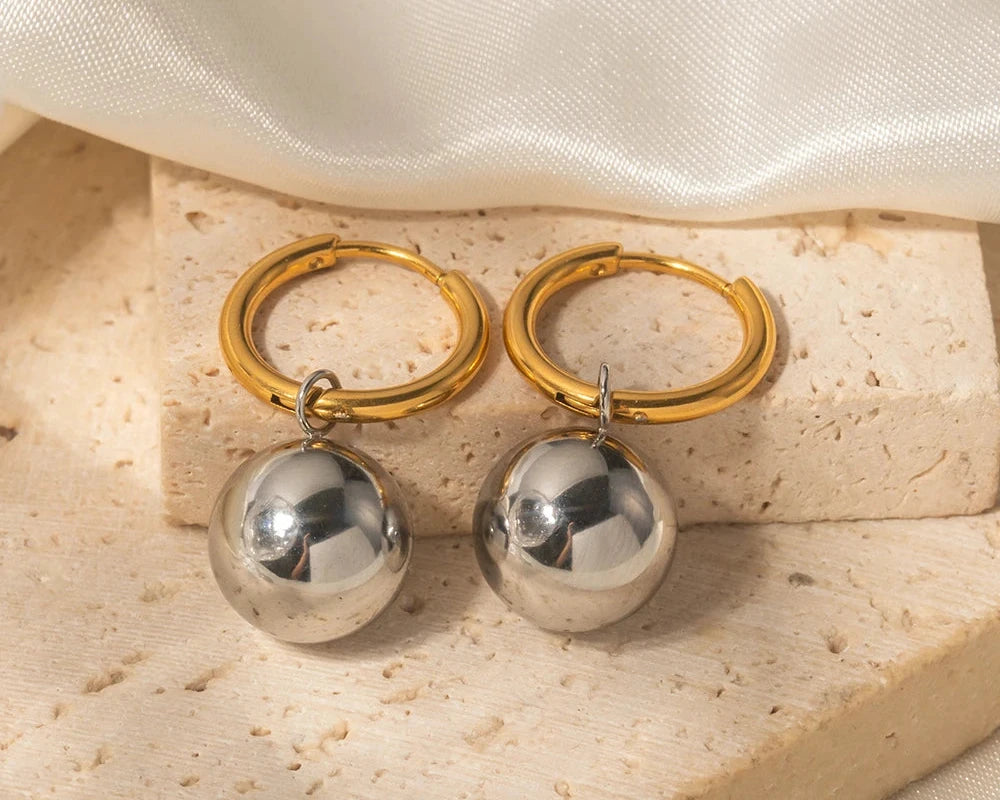 Orb Hoop Earrings