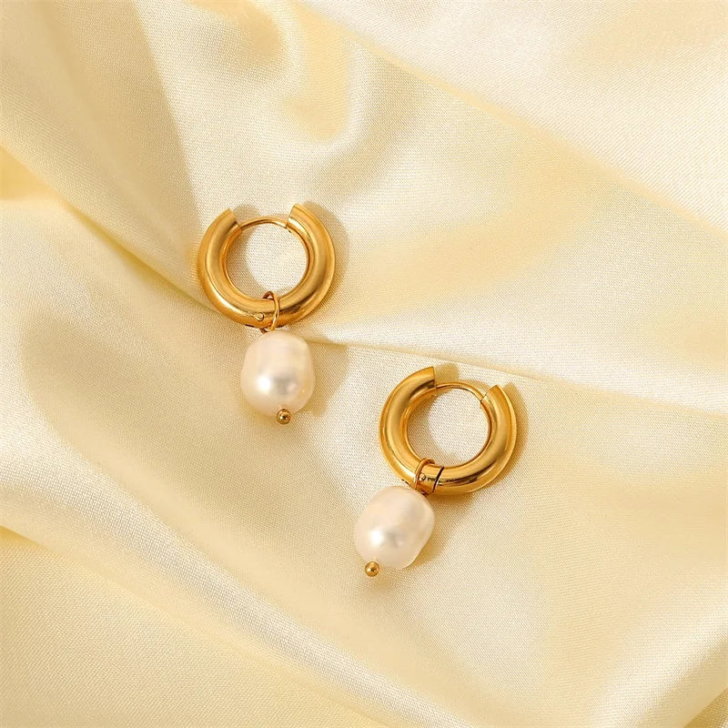 Elegant Pearl Drop Earrings