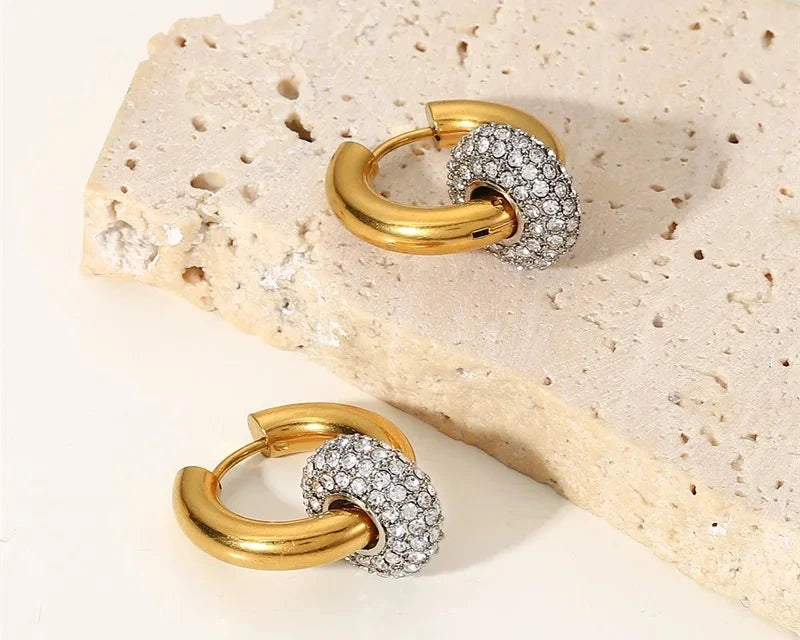 Radiant Spark Hoop Earrings