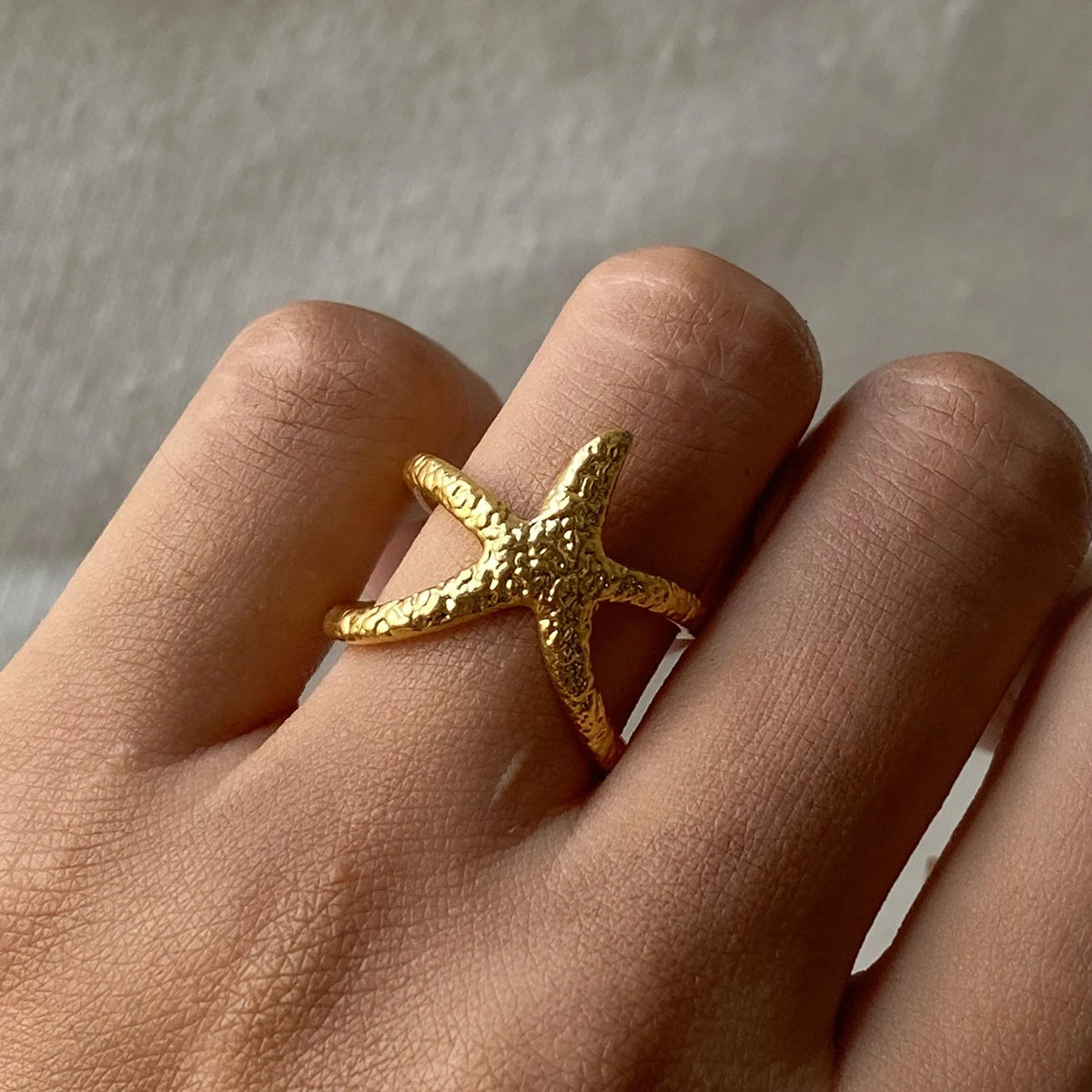 Tidal Starfish Ring - Open